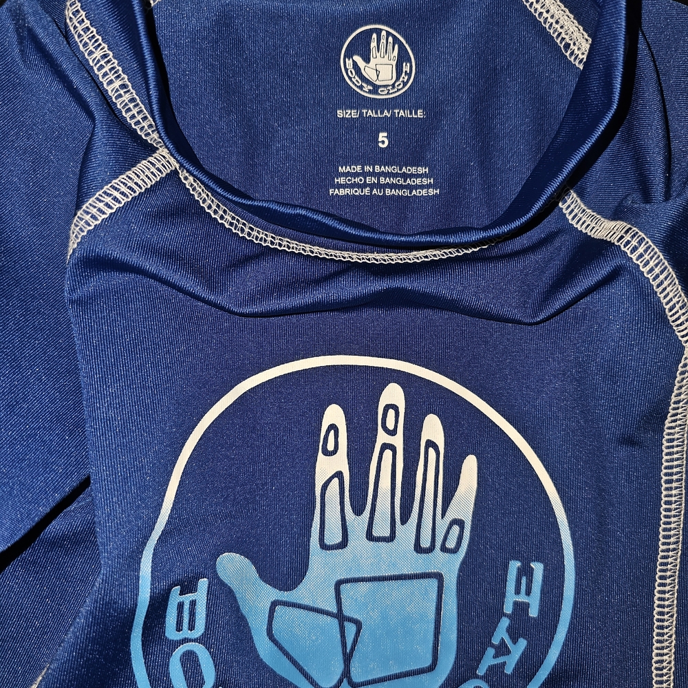Body Glove Kids Size 5 Blue Rashguard Swimshirt